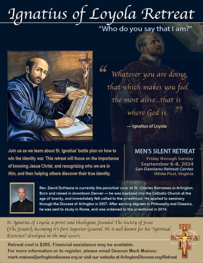 St. Ignatius September 2024 retreat flyer 
